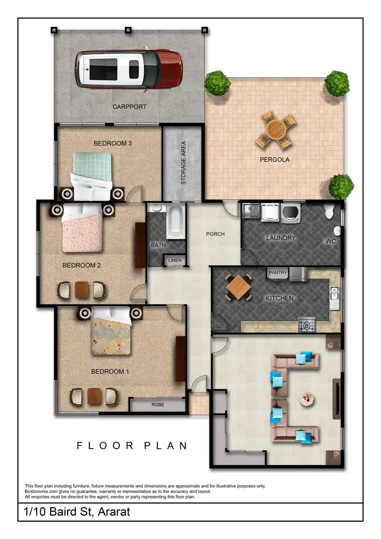 Floorplan of Homely house listing, 1/10 Baird Street, Ararat VIC 3377