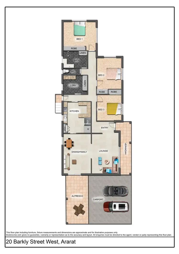 Floorplan of Homely house listing, 20 Barkly Street West, Ararat VIC 3377