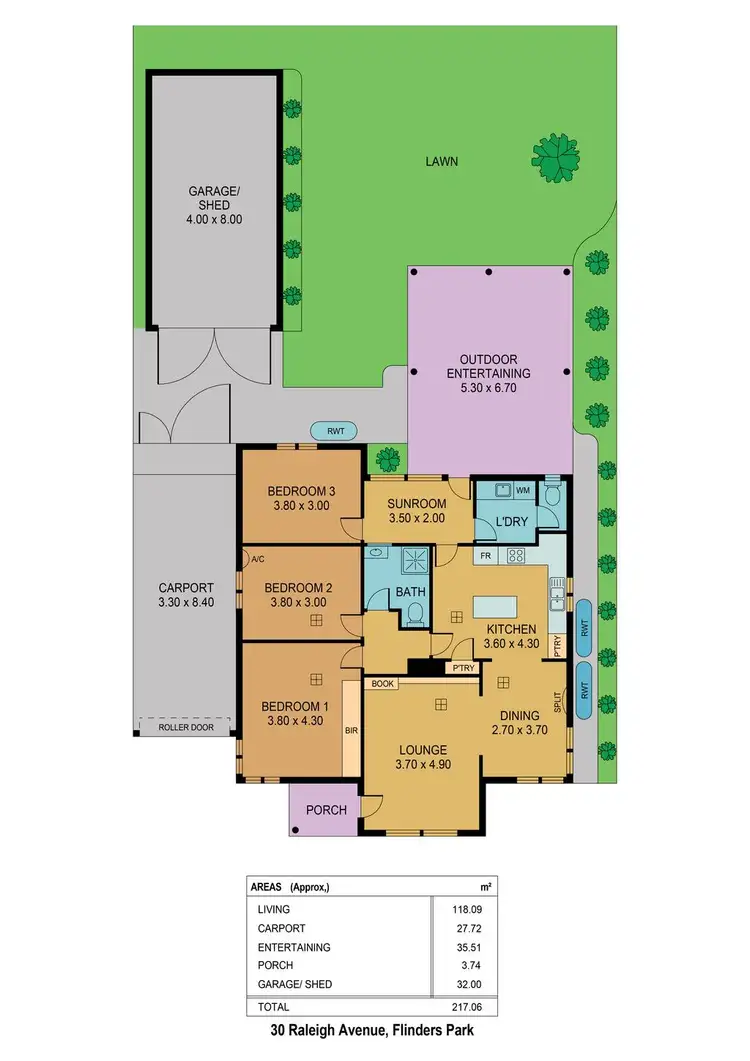 Floorplan of Homely house listing, 30 Raleigh Avenue, Flinders Park SA 5025