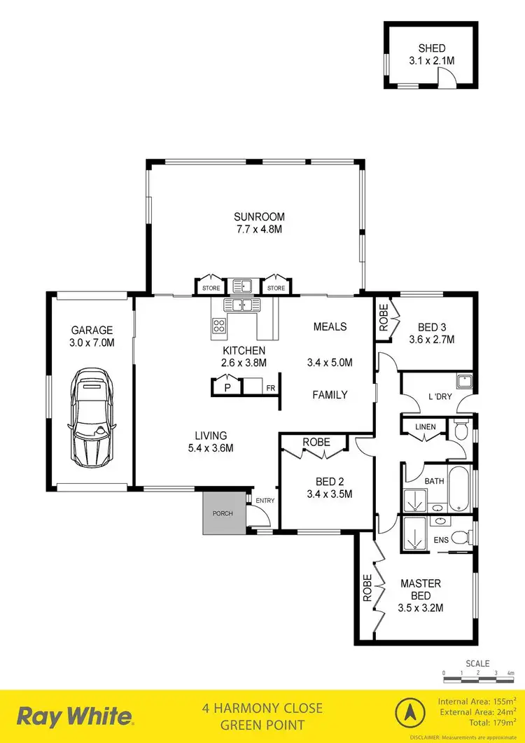 Floorplan of Homely house listing, 4 Harmony Close, Green Point NSW 2251