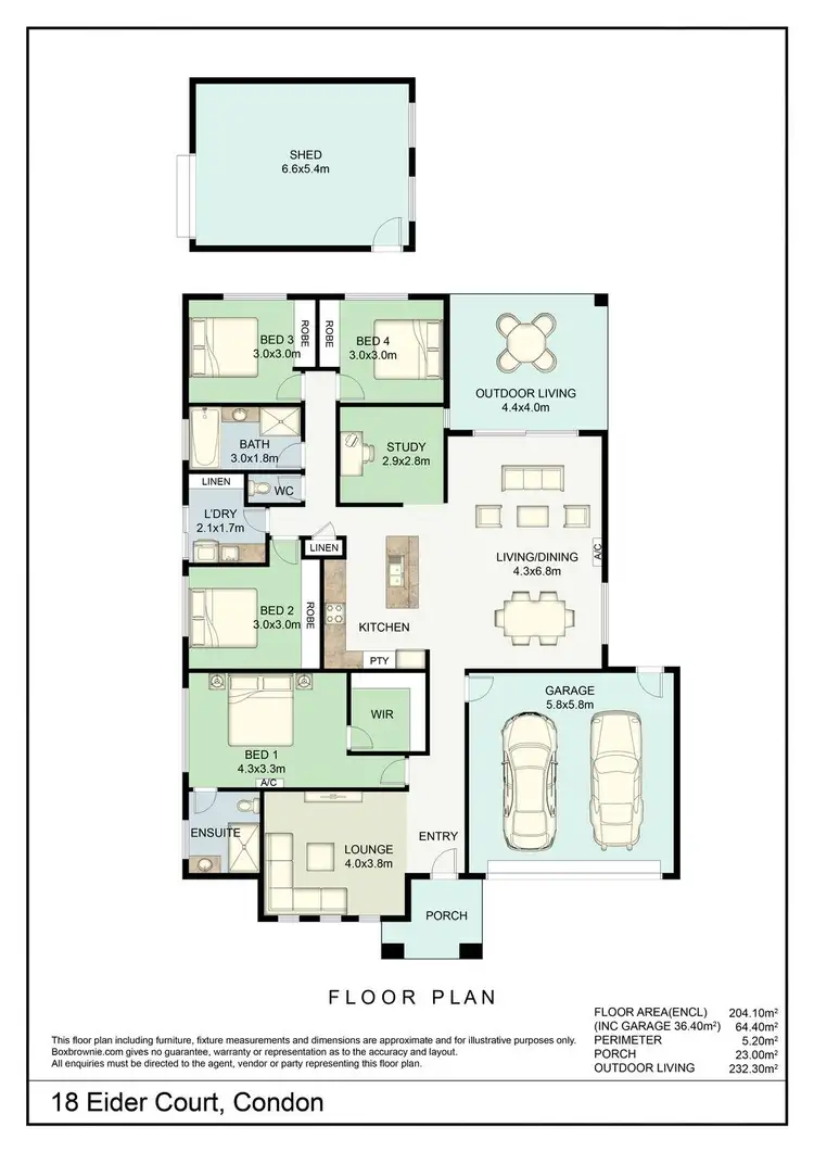 Floorplan of Homely house listing, 18 Eider Court, Condon QLD 4815