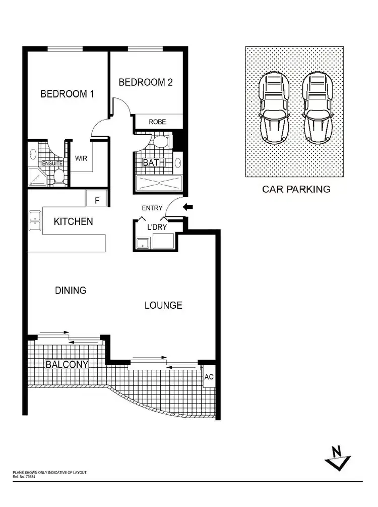 Floorplan of Homely apartment listing, 6/38 Watson Street, Turner ACT 2612