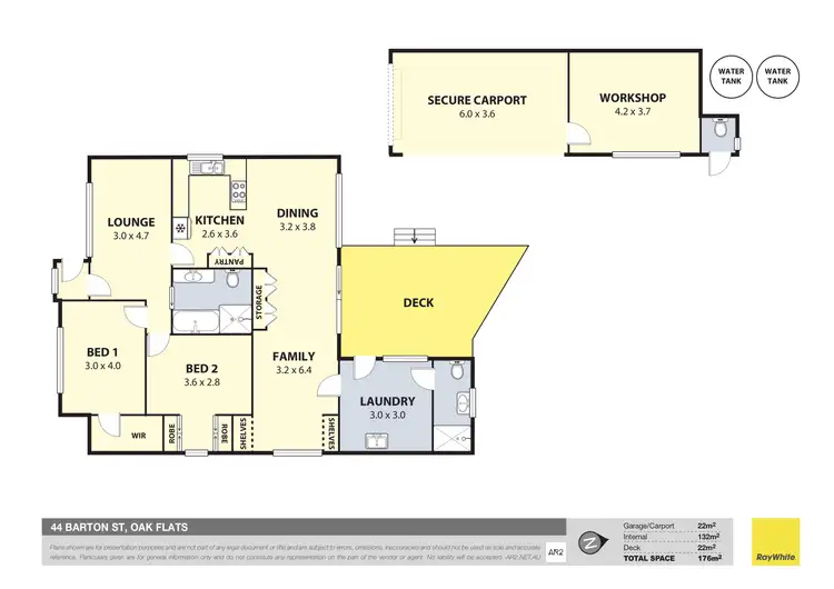 Floorplan of Homely house listing, 44 Barton Street, Oak Flats NSW 2529
