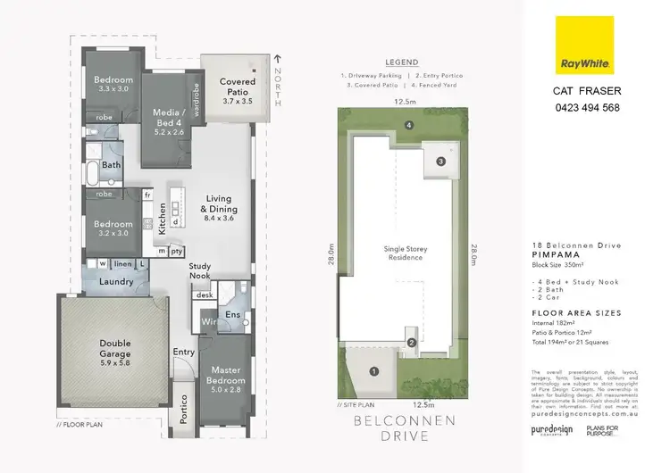 Floorplan of Homely house listing, 18 Belconnen Drive, Pimpama QLD 4209