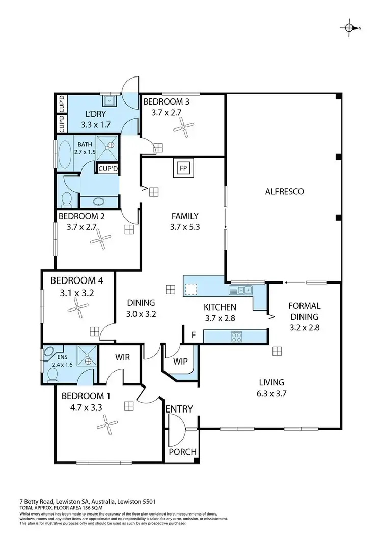 Floorplan of Homely house listing, 7 Betty Road, Lewiston SA 5501