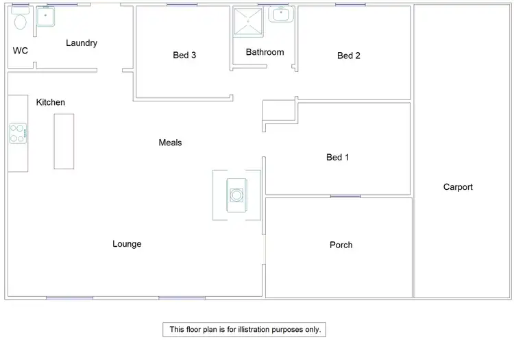 Floorplan of Homely house listing, 3 Stephens Avenue, Keith SA 5267