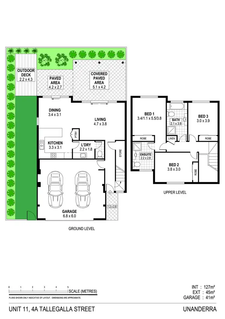 Floorplan of Homely townhouse listing, 11/4a Tallegalla Street, Unanderra NSW 2526