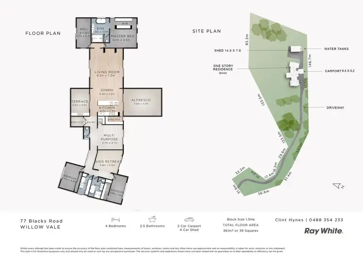 Floorplan of Homely rural property listing, 77 Blacks Road, Willow Vale QLD 4209
