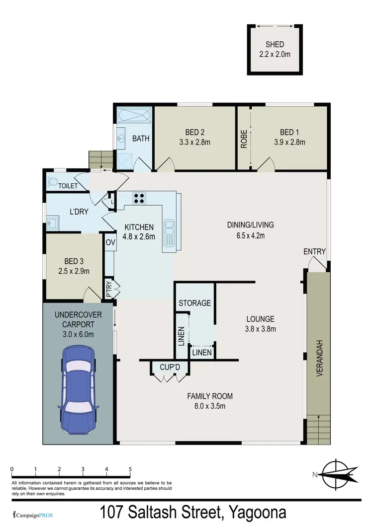 Floorplan of Homely house listing, 107 Saltash Street, Yagoona NSW 2199