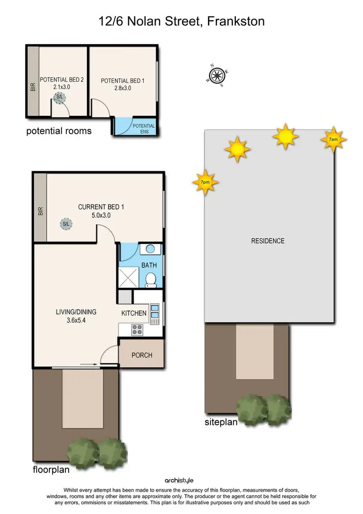 Floorplan of Homely unit listing, 12/6 Nolan Street, Frankston VIC 3199