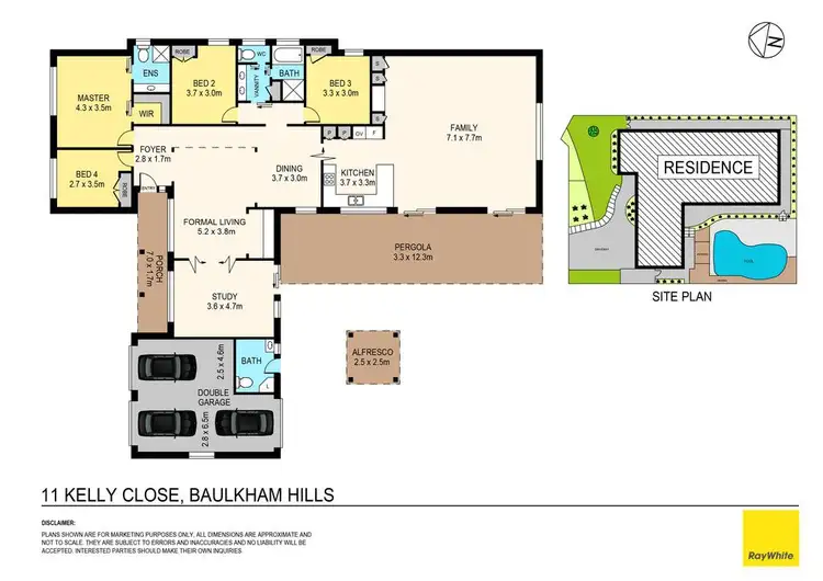 Floorplan of Homely house listing, 11 Kelly Close, Baulkham Hills NSW 2153