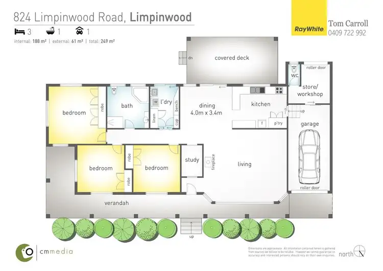 Floorplan of Homely rural property listing, 824 Limpinwood Road, Limpinwood NSW 2484