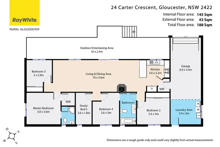 Floorplan of Homely house listing, 24 Carter Crescent, Gloucester NSW 2422