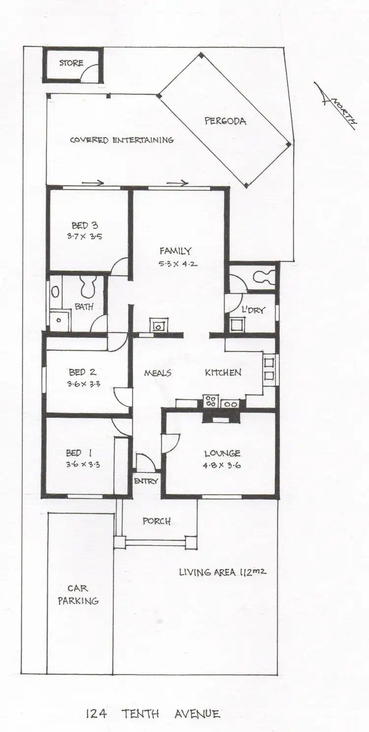 Floorplan of Homely house listing, 124 Tenth Avenue, Inglewood WA 6052