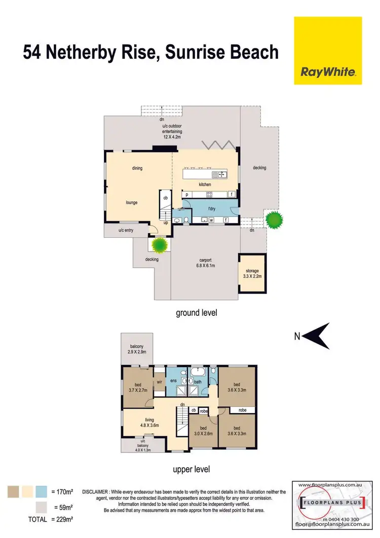 Floorplan of Homely house listing, 54 Netherby Rise, Sunrise Beach QLD 4567