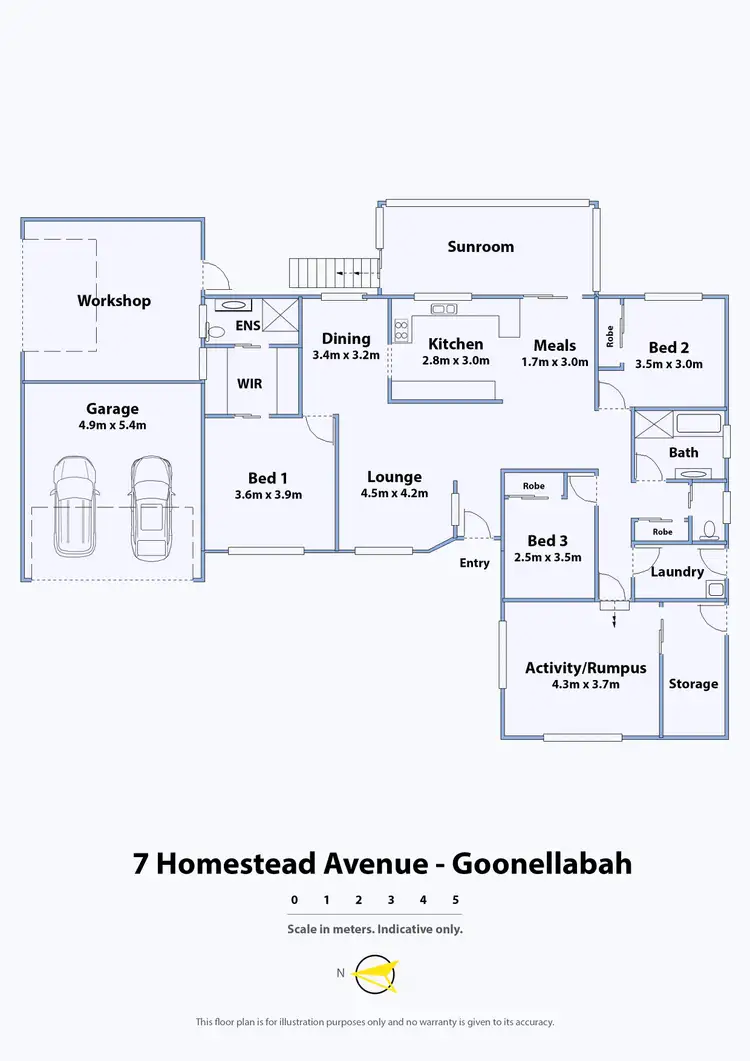 Floorplan of Homely house listing, 7 Homestead Avenue, Goonellabah NSW 2480