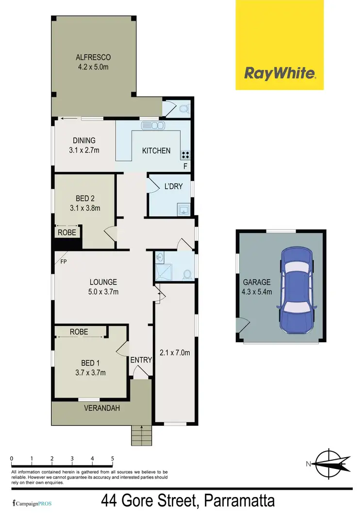 Floorplan of Homely house listing, 44 Gore Street, Parramatta NSW 2150