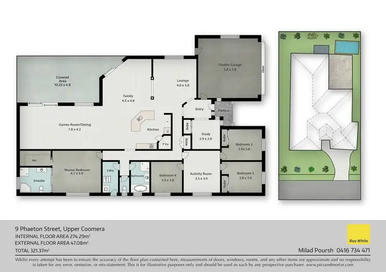Floorplan of Homely house listing, 9 Phaeton Street, Upper Coomera QLD 4209