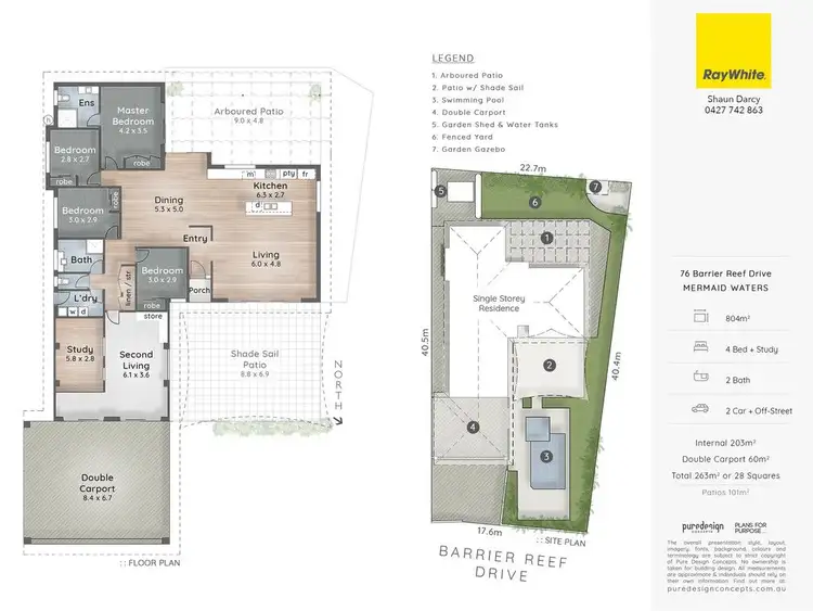 Floorplan of Homely house listing, 76 Barrier Reef Drive, Mermaid Waters QLD 4218