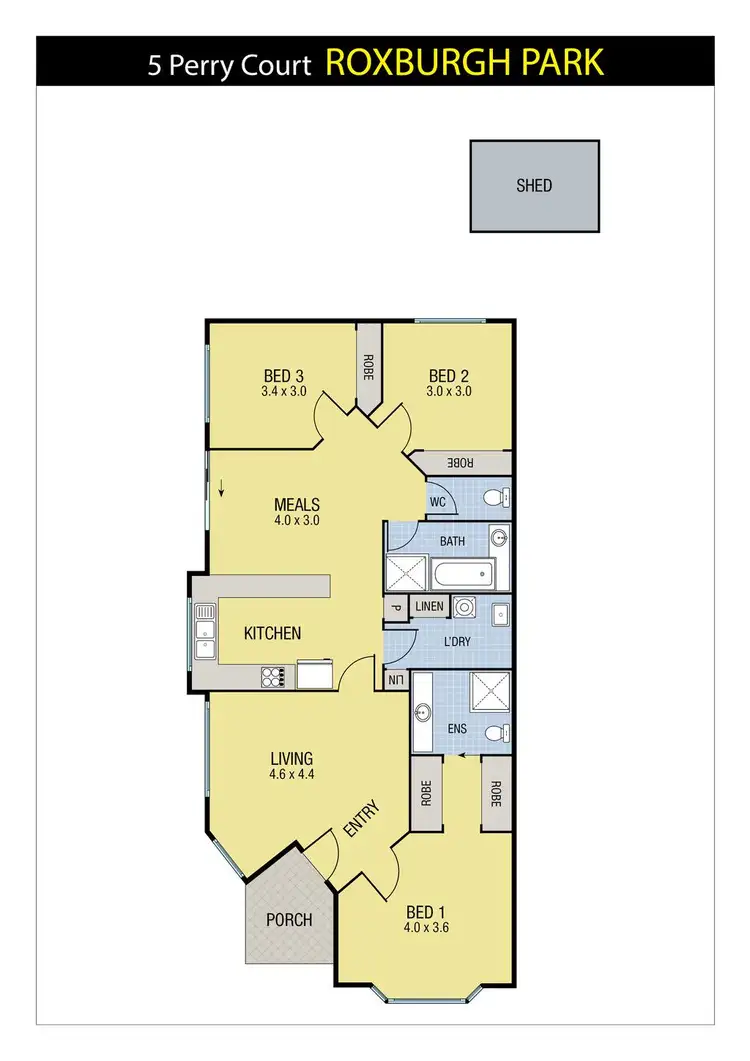 Floorplan of Homely house listing, 5 Perry Court, Roxburgh Park VIC 3064