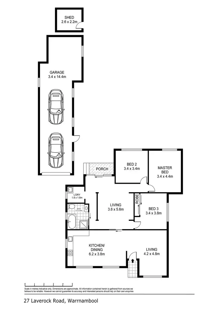 Floorplan of Homely house listing, 27 Laverock Road, Warrnambool VIC 3280