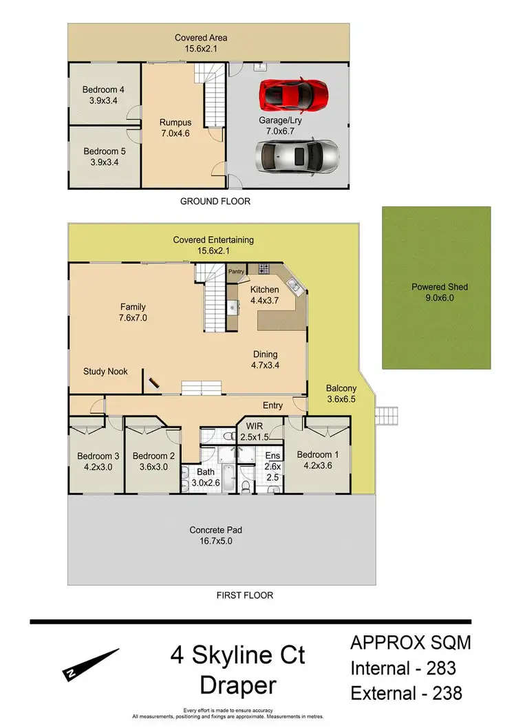 Floorplan of Homely house listing, 4 Skyline Court, Draper QLD 4520