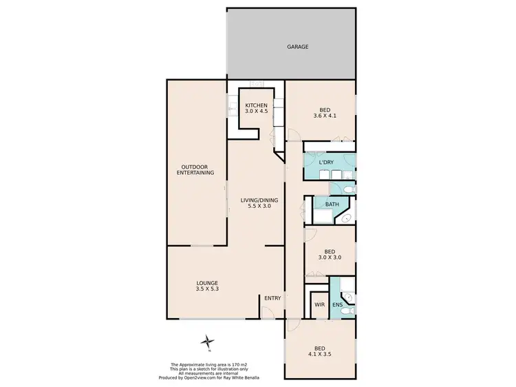 Floorplan of Homely house listing, 143 Waller Street, Benalla VIC 3672