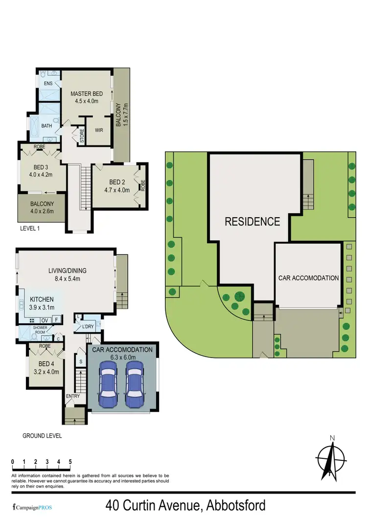 Floorplan of Homely semi-detached listing, 40 Curtin Avenue, Abbotsford NSW 2046
