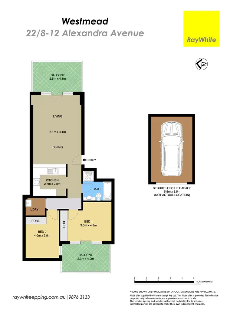 Floorplan of Homely apartment listing, 22/8-12 Alexandra Avenue, Westmead NSW 2145