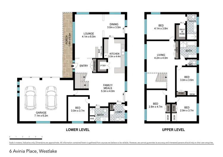 Floorplan of Homely house listing, 6 Avinia Place, Westlake QLD 4074
