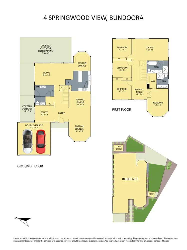 Floorplan of Homely house listing, 4 Springwood View, Bundoora VIC 3083