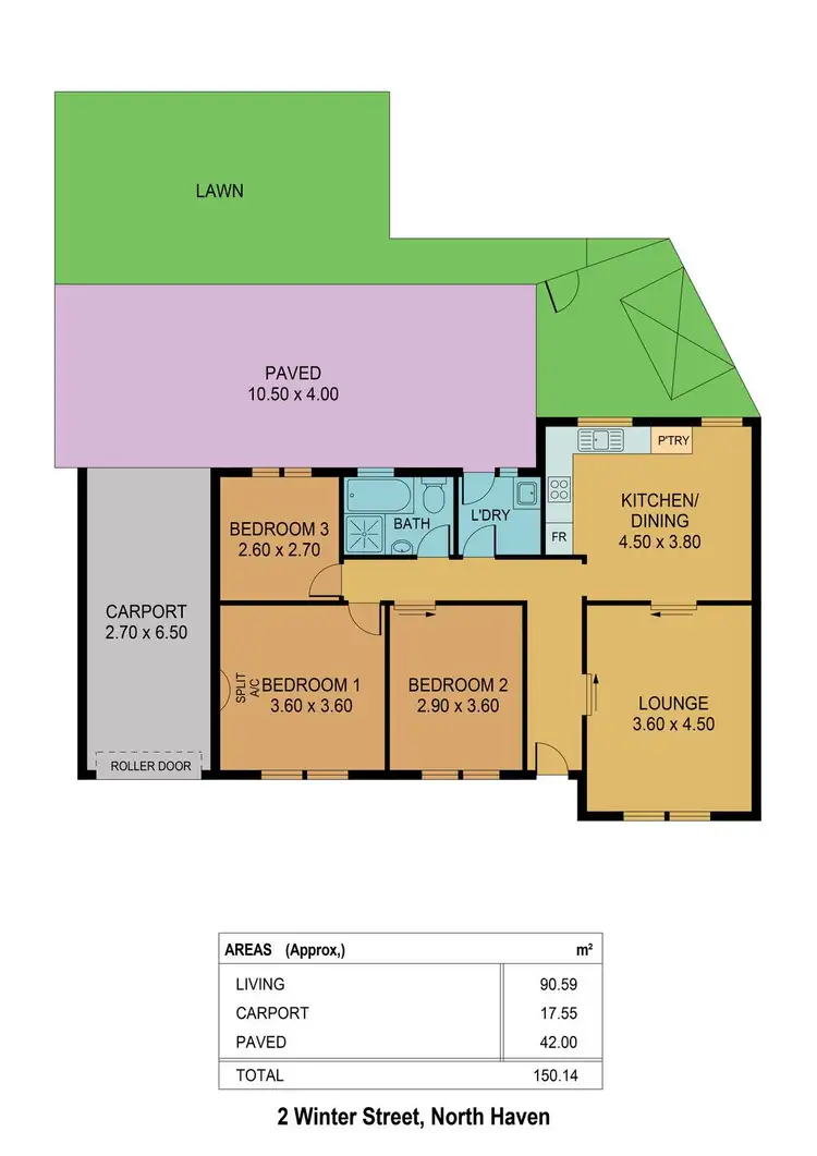 Floorplan of Homely house listing, 2 Winter Street, North Haven SA 5018