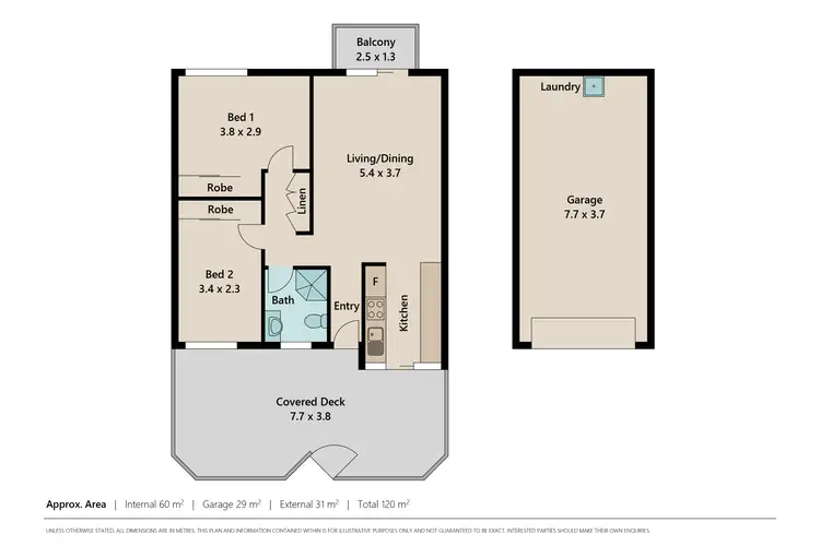 Floorplan of Homely unit listing, 3/66 Elizabeth Street, Paddington QLD 4064