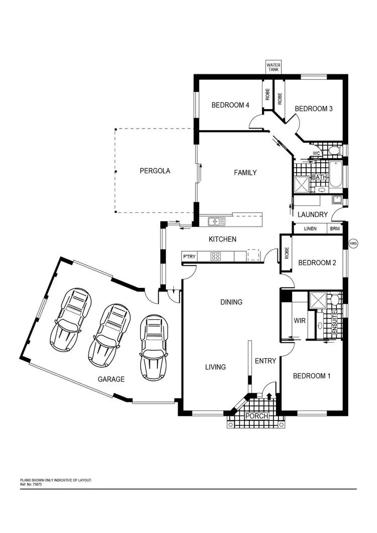 Floorplan of Homely house listing, 7 Binney Close, Dunlop ACT 2615