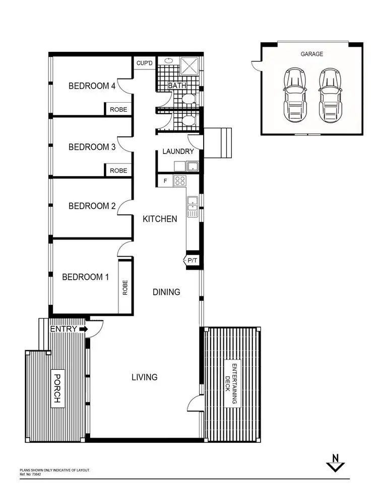 Floorplan of Homely house listing, 1 Baird Place, Scullin ACT 2614