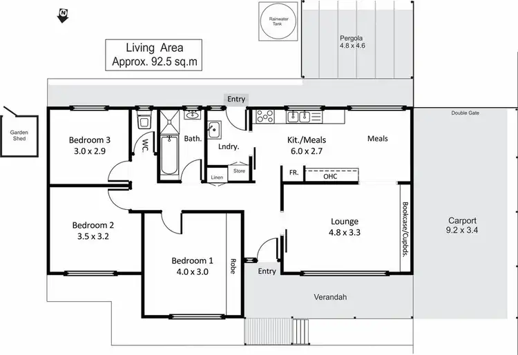 Floorplan of Homely house listing, 47 Drabsch Street, Loxton SA 5333