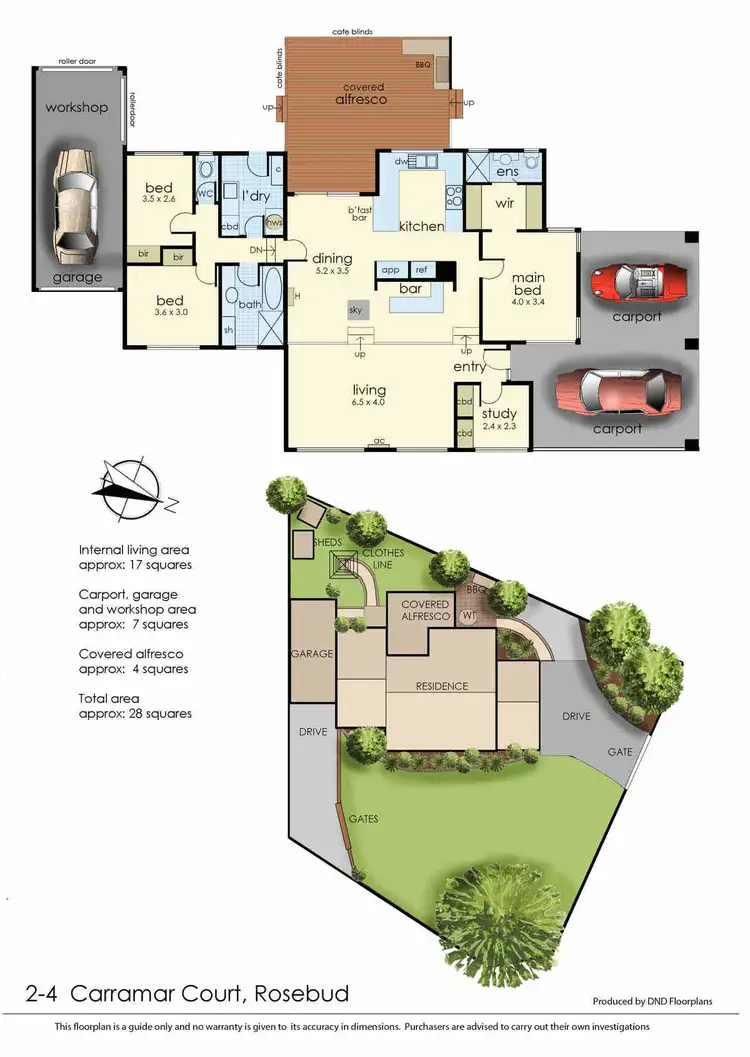 Floorplan of Homely house listing, 2-4 Carramar Court, Rosebud VIC 3939