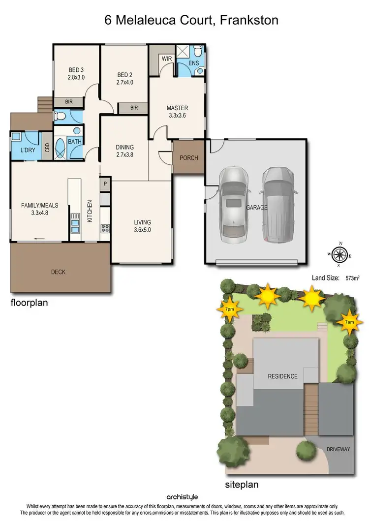 Floorplan of Homely house listing, 6 Melaleuca Court, Frankston VIC 3199