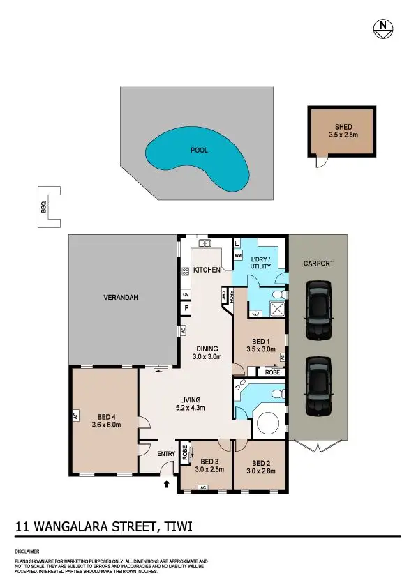 Floorplan of Homely house listing, 11 Wangalara Street, Tiwi NT 810