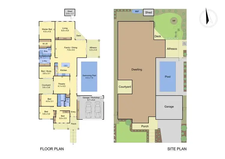 Floorplan of Homely house listing, 9 Barrett Place, Doreen VIC 3754