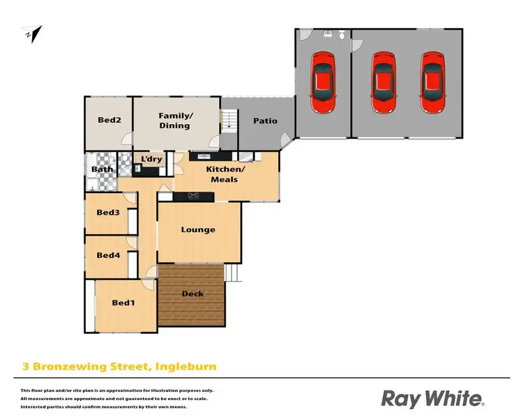 Floorplan of Homely house listing, 3 Bronzewing Street, Ingleburn NSW 2565