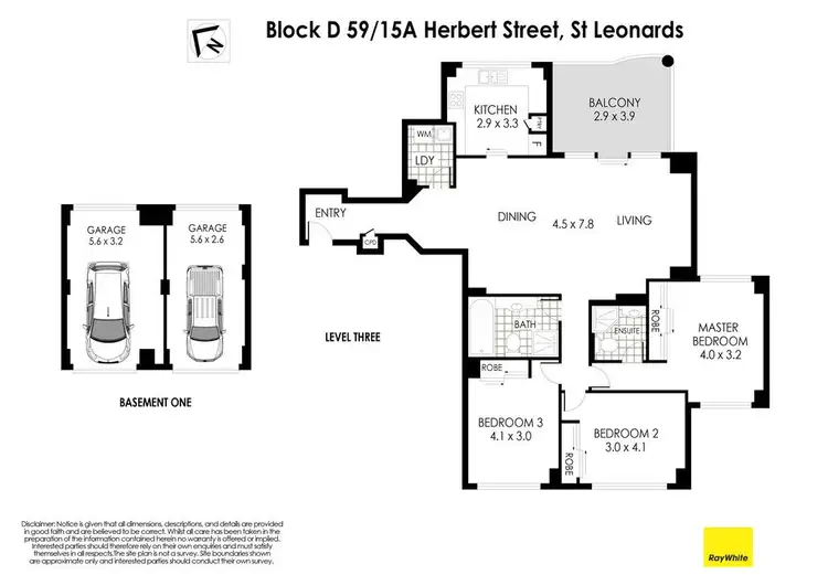 Floorplan of Homely apartment listing, 59/15A Herbert Street, St Leonards NSW 2065