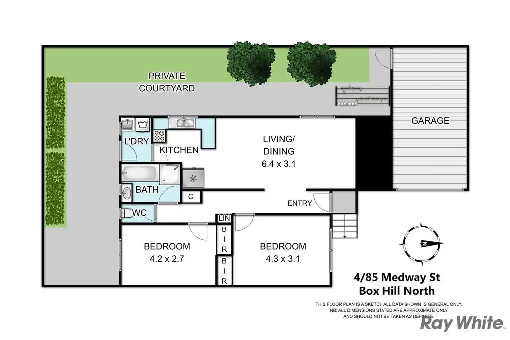 Floorplan of Homely unit listing, 4/85 Medway Street, Box Hill North VIC 3129
