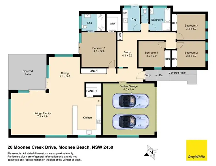 Floorplan of Homely house listing, 20 Moonee Creek Drive, Moonee Beach NSW 2450