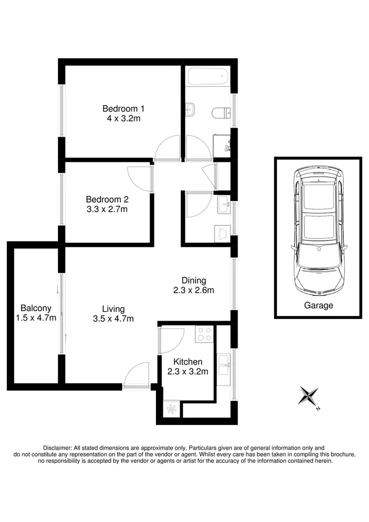 Floorplan of Homely unit listing, 9/43 Ocean Street, Penshurst NSW 2222