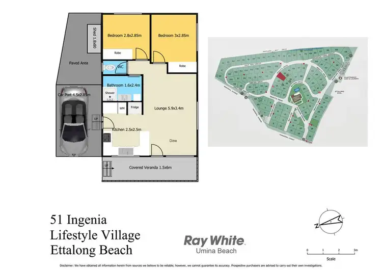 Floorplan of Homely villa listing, 51/1 Fassifern Street, Ettalong Beach NSW 2257