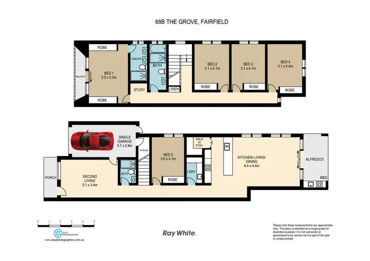 Floorplan of Homely house listing, 68B The Grove, Fairfield NSW 2165