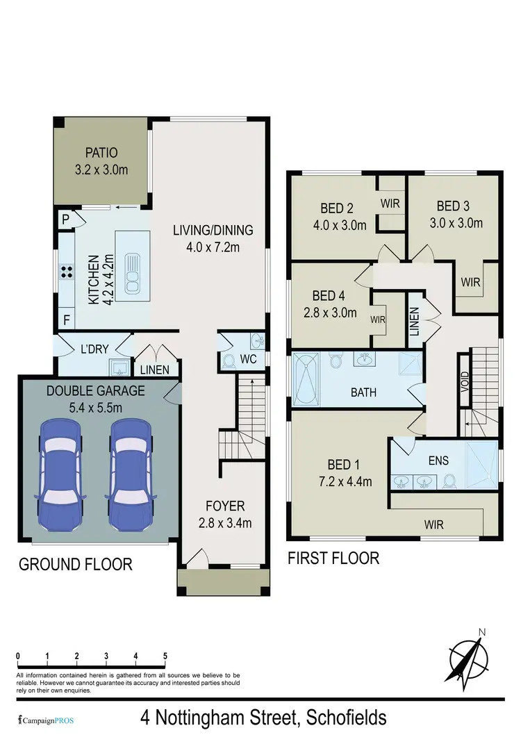 Floorplan of Homely house listing, 4 Nottingham Street, Schofields NSW 2762