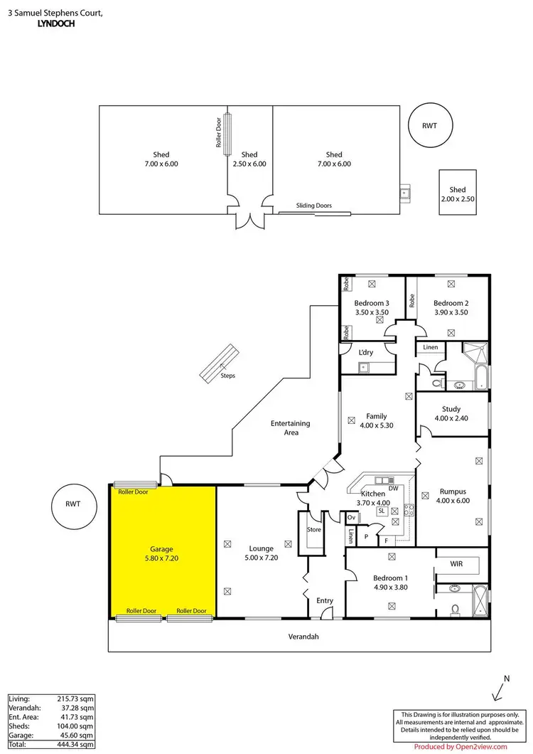 Floorplan of Homely house listing, 3 Samuel Stephens Court, Lyndoch SA 5351