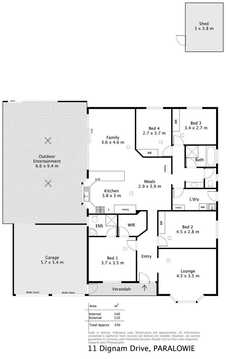 Floorplan of Homely house listing, 11 Dignam Drive, Paralowie SA 5108
